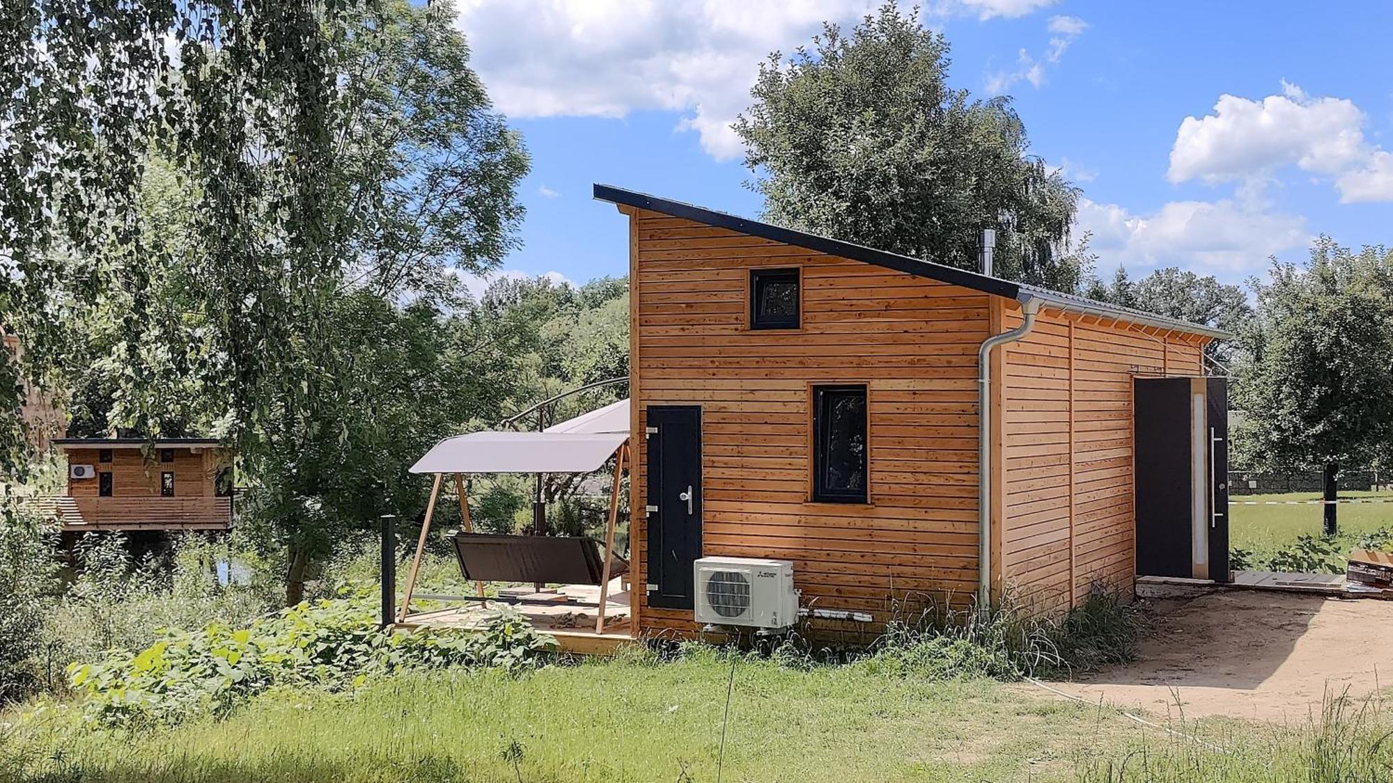 Вілла Tinyhousebeidresden 3 Fuer 2 - 7 Personen, Naehe Saechsische Schweiz, Dresden, Mit Badeteich Grossharthau Екстер'єр фото